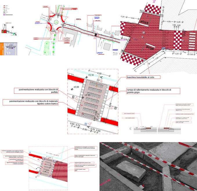 progettazione urbana_interventi di traffic calming e realizzazione piste ciclopedonali_Treviolo (BG)