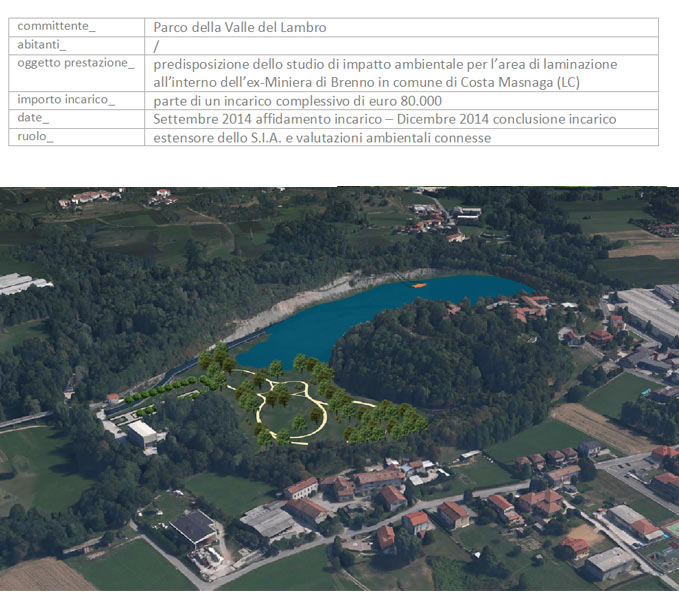 Parco della Valle del Lambro _ Studio di impatto ambientale area di laminazione di Benno lungo la Bevera di Molteno (Costa Masnaga – LC)